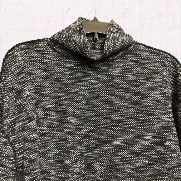 We The Free People Sweater Womens Small Black Sunny Days Turtleneck Bell Sleeve - Picture 4 of 14